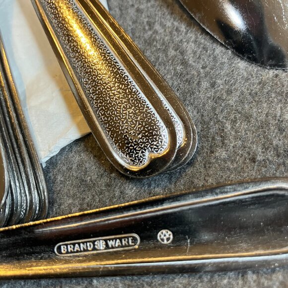 New Brand Ware SET of 60 Oval Place Dinner Spoons Pebbled Stainless Steel - Picture 4 of 6